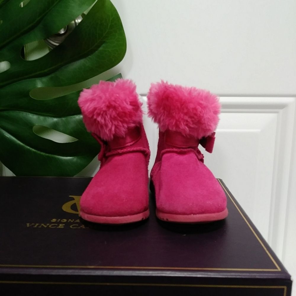 Circo Pink Suede Fur Boots 5 - Picture 4 of 6